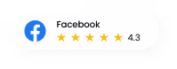 Facebook rating: 4.3 out of 5